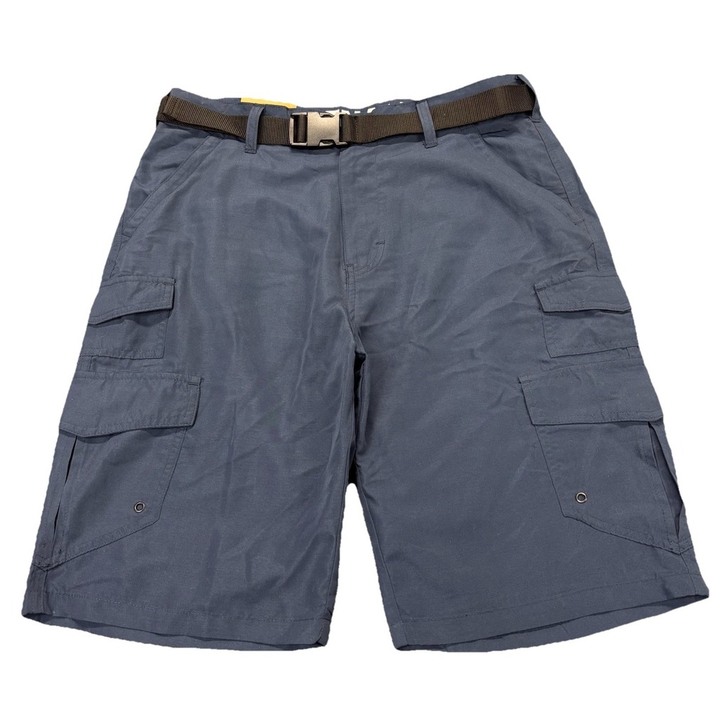 Denali Tech Shorts Mens 32 Navy Blue Cargo Belted Quick Dry Outdoors NEW